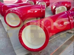 Endüstriyel Seramik Yumruklu Boru Anti Wear Alümina Seramik Kaplama